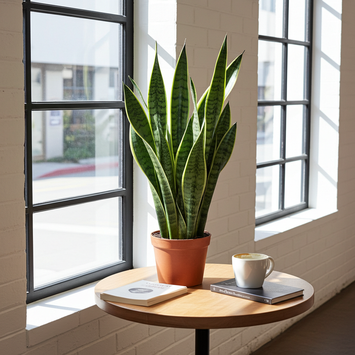 Sansevieria Futura Superba - Vrouwentong - ↕40cm - Ø14cm
