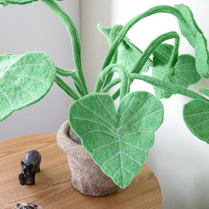 KidsDepot vilten plant Alocasia - Groen