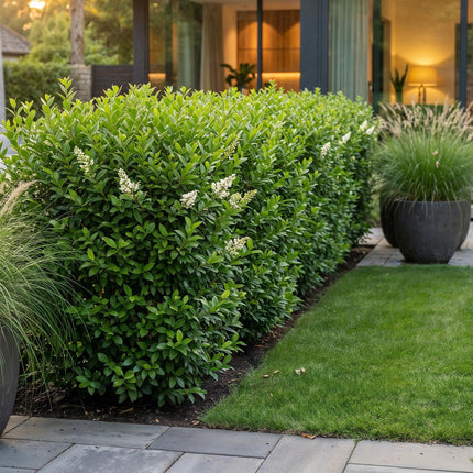 Ligustrum ovalifolium - Gewone Liguster - 40x Haagplanten - Groenblijvend - Groen - Pot 9cm - Hoogte 35-45cm
