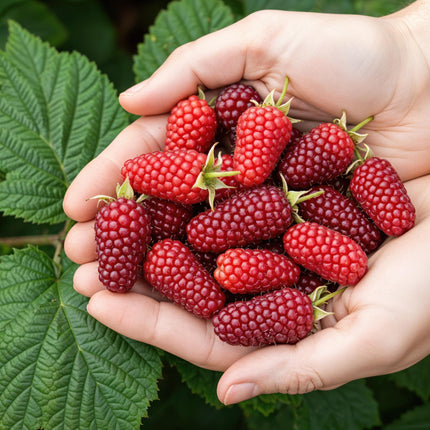 Taybeere – Rubus Tayberry – Rote Johannisbeere – ↕30–35 cm – Ø9 cm – 6 Stück