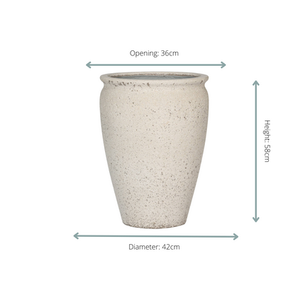 Pot Artemis Chalk White - S D42 x H58