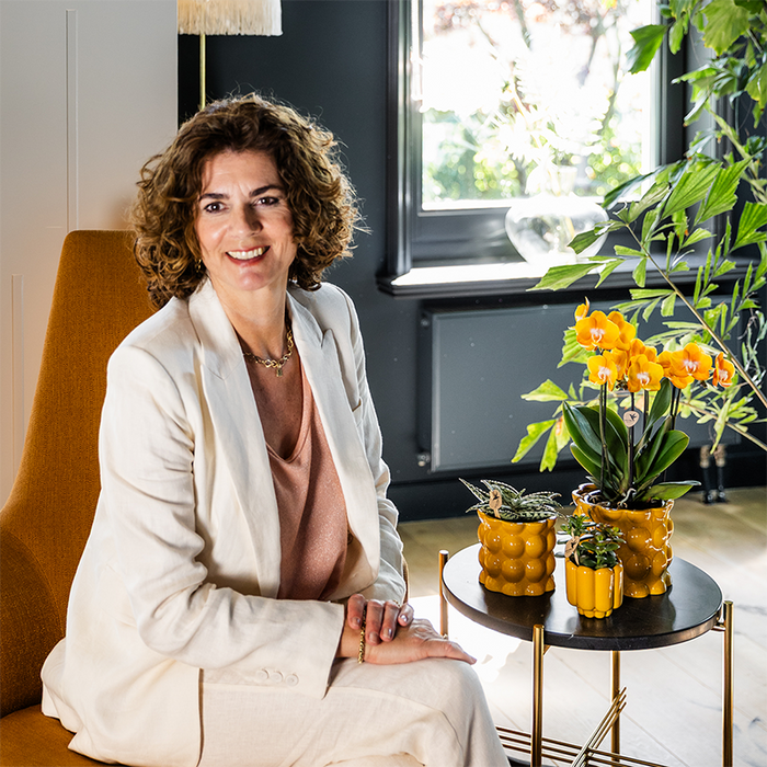 Kolibri Home | Cotton Shine sierpot - Yellow - Ø6cm