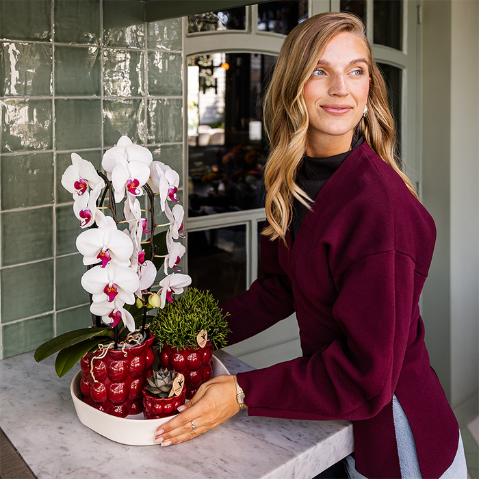 Kolibri Home | Cotton Shine sierpot - Red - Ø6cm