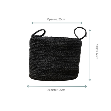 Panier Stefan noir - D25 x H22