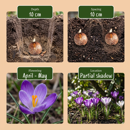 200x Bollenschadutuin - Bloembollen - Diversen - Zomerbloeier - Bolmaat 10/12