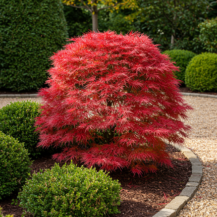 Japanese Maple - Acer palmatum Shaina - Red - ↕70cm - Ø19cm - 2x