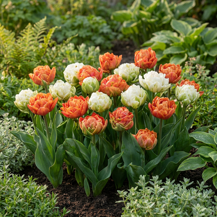 12x Tulipa Candle Light - Bloembollen - Tulp Kaarsenlicht - Diversen - Voorjaarsbloeier - Bolmaat 11/12