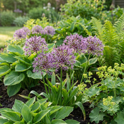 60x Allium Christophii - Bloembollen - Sterrenlook - Paars - Zomerbloeier - Bolmaat 10/12