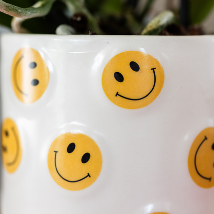 Kolibri Home | Doniczka dekoracyjna Smiley - Ø9 cm