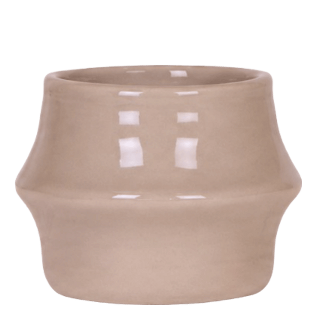 Kolibri Home | Clay blomkruka - Sand - Ø9 cm