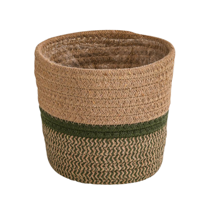 Panier à plantes - Panier en jonc de mer D21 - H24