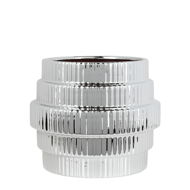 Kolibri Home | Allure Empire Shiny ytterkruka - Silver - Ø9cm