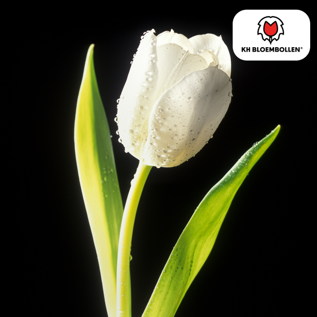 Bulbi di tulipano Catherina – 20 pezzi | KH Bloembollen® | Tulipani bianchi puri – Senza tempo ed eleganti – Per giardino o vaso – Misura 11/12 – Freschi di coltivazione