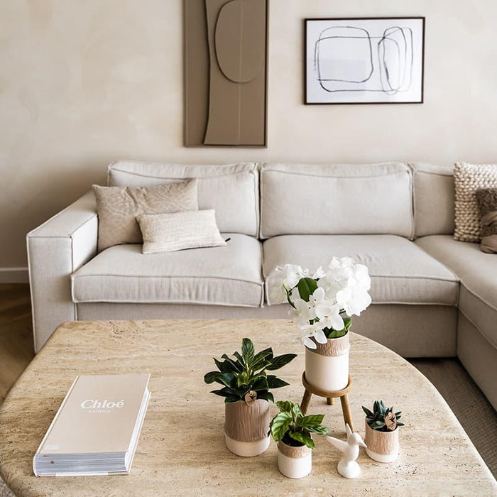 Kolibri Home | Bamboo sierpot - Sand - Ø9cm