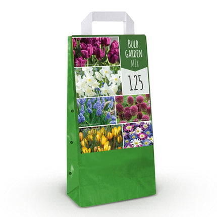 Bulbes de fleurs - Mélange de bulbes pour jardin - Variétés et couleurs variées - 125 pièces - Emballage cadeau