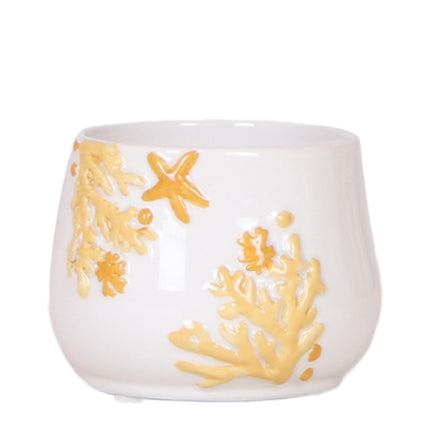 Kolibri Home | Doniczka koralowa - żółta - Ø6 cm