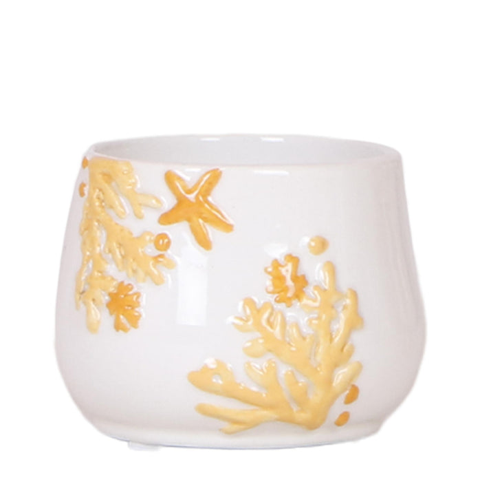 Kolibri Home | Coral plantenpot - Yellow - Ø6cm