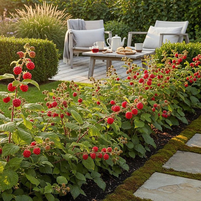 Raisinier du Japon (Rubus phoenicolasius) - Rustique - 3 plants - Pot de 9 cm - Baies rouges