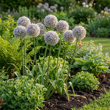 320x Allium Ping Pong - Bloembollen - Sierui Ping Pong - Wit - Zomerbloeier - Bolmaat 6/7