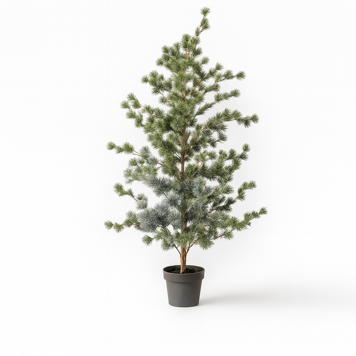 Kunstkerstboom | Dennenboom (Cedar Pine) 150 cm – Kunstplant in pot