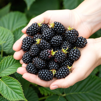 Torneløse Brombær - Rubus Torneløse - Sorte Brombær - Ø9cm - 6x