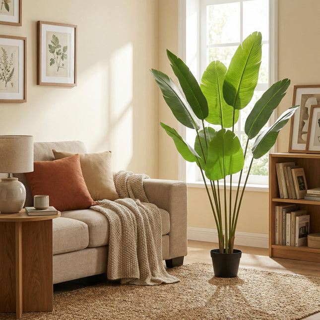 Pianta artificiale Strelitzia Nicolai - ↕135cm