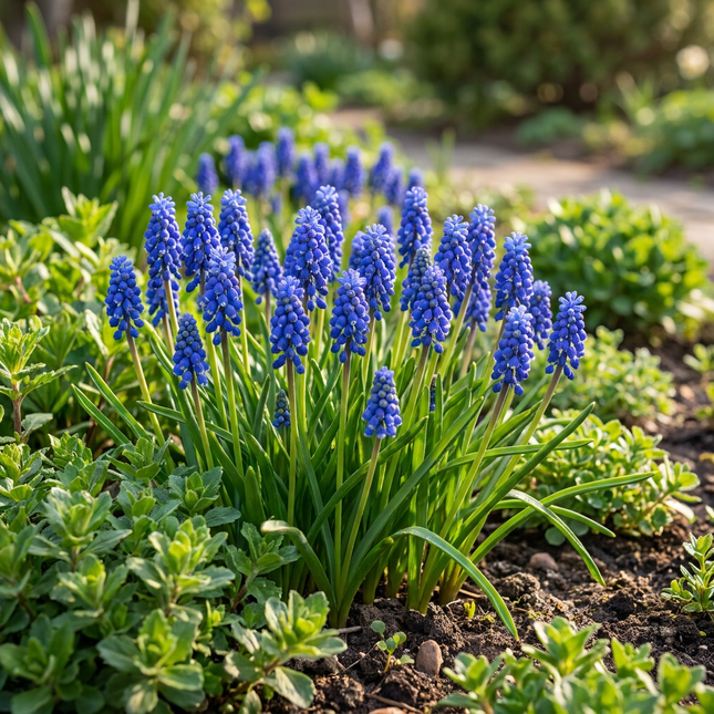 200x Muscari Armeniacum - Cebule kwiatowe - Szafirek armeński - Niebieski - Cebula naturalizująca - Rozmiar cebuli 8/9