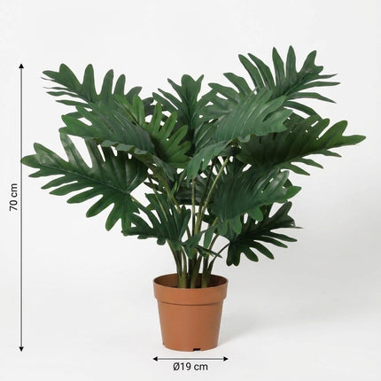 Sztuczna roślina Philodendron Selloum - ↕70cm