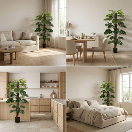 Sztuczna roślina Monstera na patyku - ↕150 cm