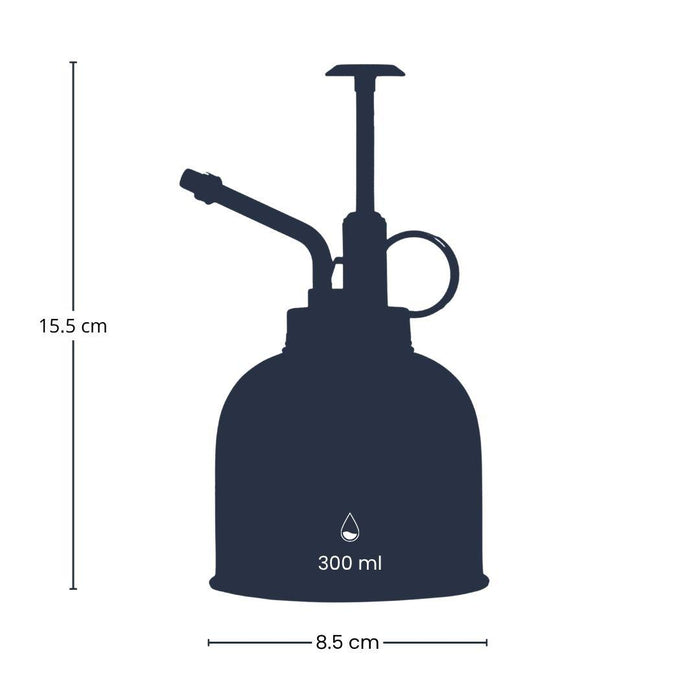 Plant mister - Plantenvernevelaar - RVS plantenspuit - Donker zilver - ↕15,5cm