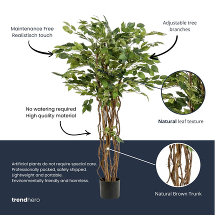 Artificial Ficus Liana Plant Artificial Tree - ↕140cm