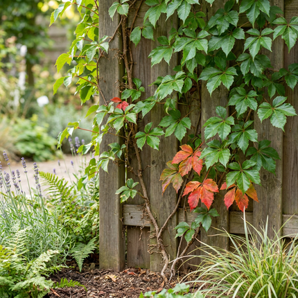 Parthenocissus tr. 'Veitchii Boskoop' - Wilde wingerd 4x - Geel - Groen - Klimplant - Ø9cm - ↕35cm