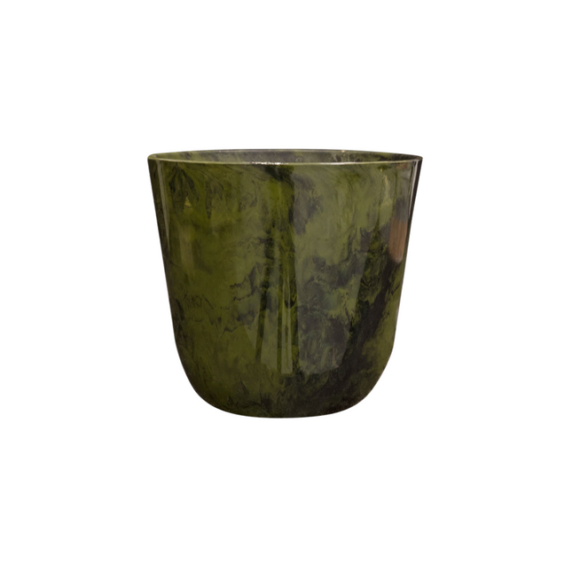 Vaso Palermo verde marmo D35 x H32