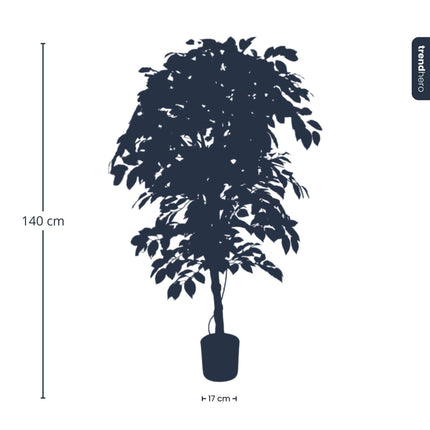 Sztuczne drzewko Ficus Deluxe Vine - ↕140 cm