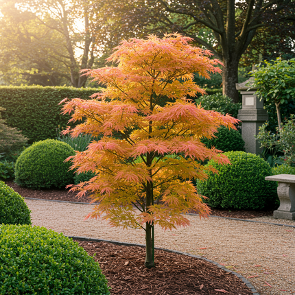 Japansk ahorn - Acer palmatum Katsura - Orange - ↕70cm - Ø19cm - 2x