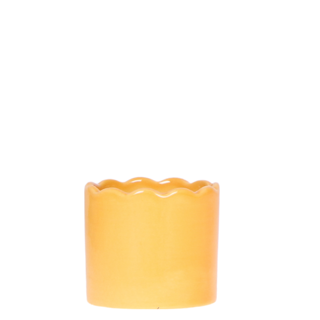 Kolibri Home | Curve sierpot - Mosterdgeel - Ø6cm