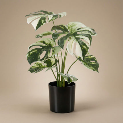Artificial Monstera bush in pot - ↕40cm