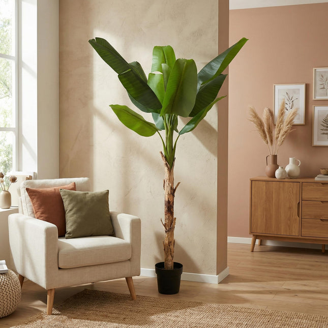 Pianta artificiale di banano Musa - ↕190cm