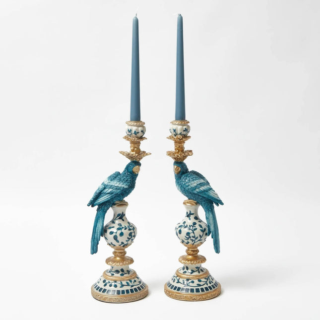 Bougeoir - Perroquet bleu hollandais ↑ 40 cm - Gauche