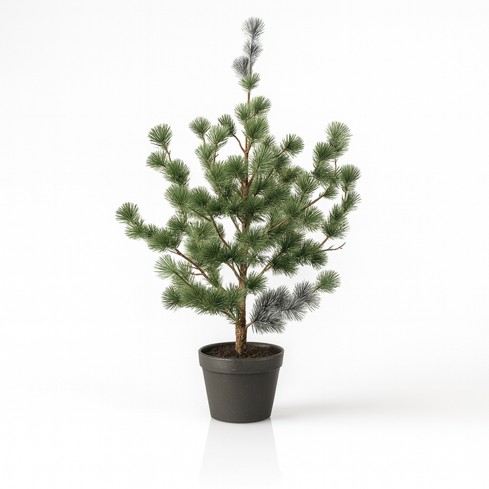 Kunstkerstboom | Dennenboom (Cedar Pine) 80 cm – Kunstplant in pot