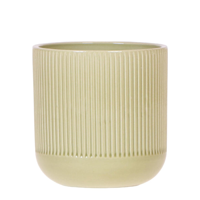 Kolibri Home | Maceta decorativa Flare - Verde - Ø9cm