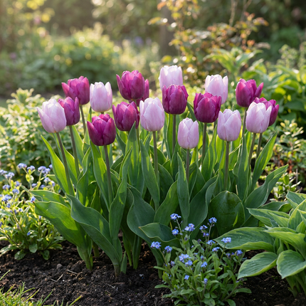 120x Tulipa Candy Purple Prince mix - Bloembollen - Tulp Candy Purple Prince mix - Diversen - Voorjaarsbloeier - Bolmaat 11/12