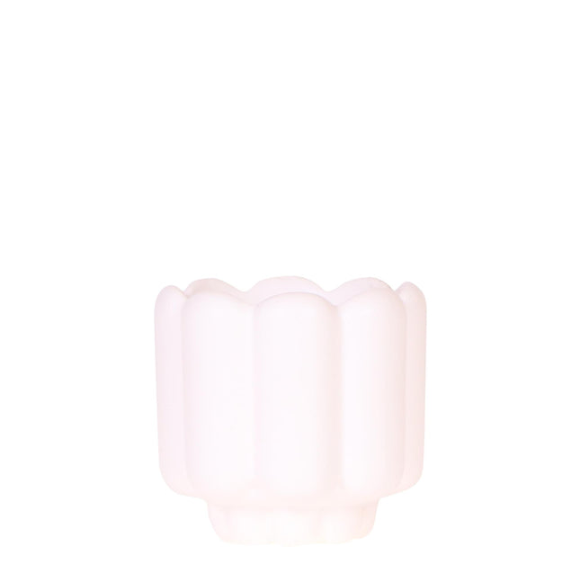 Kolibri Home | Maceta decorativa retro - Blanca - Ø6cm