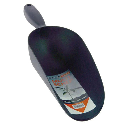 Black plastic multi-purpose scoop – Lightweight, strong and versatile