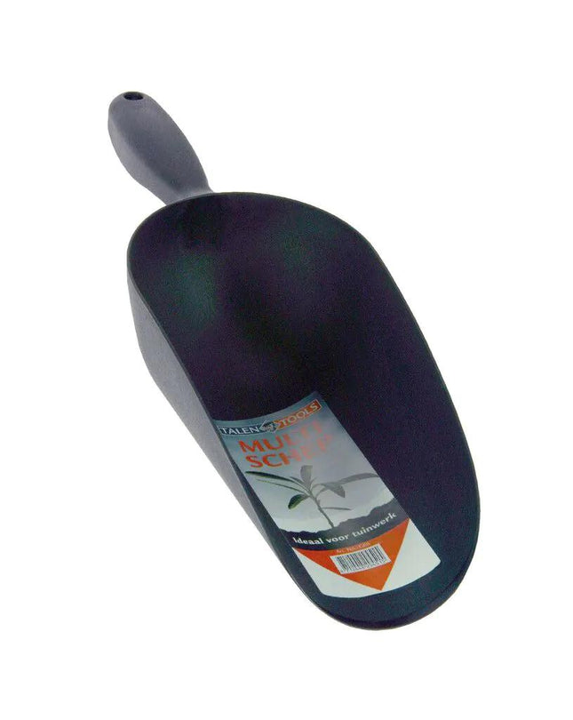 Paletta multiuso in plastica nera: leggera, resistente e versatile.