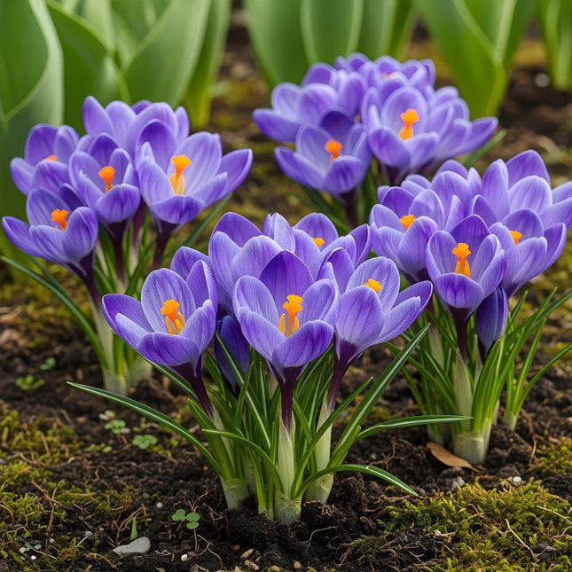 Bulbi di fiori - Croco Blu - Colore Blu - 30 pezzi - Dimensione bulbo 7/8 - Confezione XXL