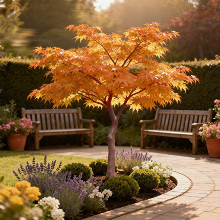 Japansk Ahorn - Acer Palmatum Sangokaku - Grøn - ↕35cm - Ø12cm