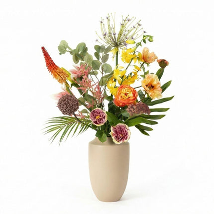 Kunstig blomsterbuket - Tropical Chic Deluxe - Real Touch - 13 stilke - ↕105 cm