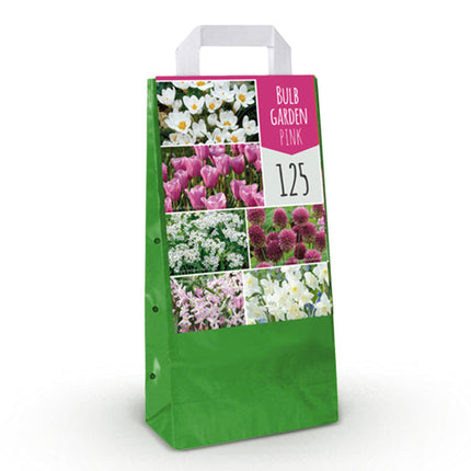 Bulbes de fleurs - Assortiment de bulbes roses pour jardin - Variétés variées - Couleur rose - 125 pièces - Emballage cadeau