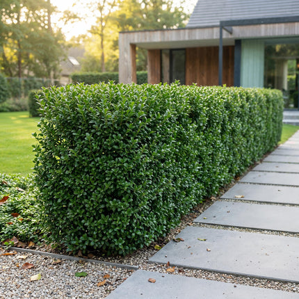 Ilex crenata Golden Gem - Japanse Hulst - 24x Haagplanten - Groenblijvend - Geel - Pot 9cm - Hoogte 20-30cm
